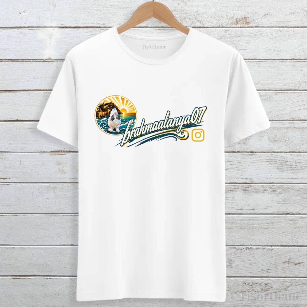 Kişiye Özel Baskılı Tişört - Ön Logo Baskı